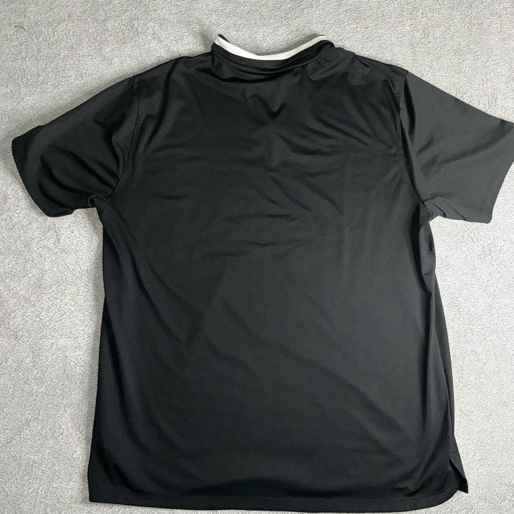 Nike‎ Dri-FIT Polo Shirt Mens XL Black Golf Cross Print Performance Stretch - Picture 5 of 8